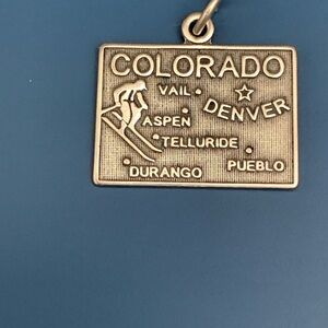 .925 Colorado State Sterling Silver Jewelry Charm #travel #ski #Durango